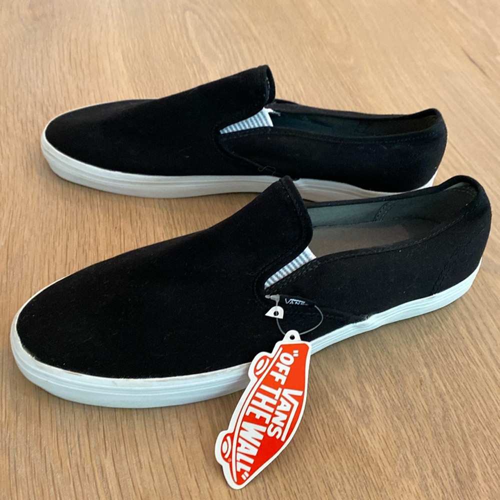 NEW Vans black Classics slip ons size 11.5 men 13 women